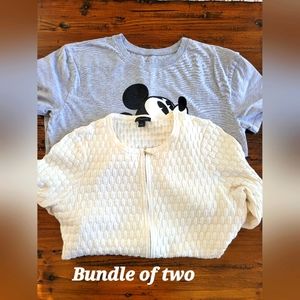 Mickey t-shirt /ANN TAYLOR sweater 😍